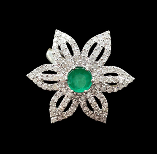 Emerald Diamond Ring