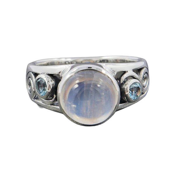 RAINBOW MOONSTONE RING