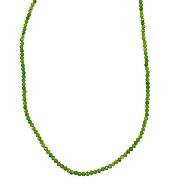 Chrome Diopside Beaded Necklace