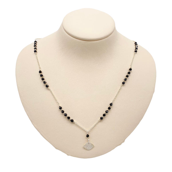 Onyx Silver chain