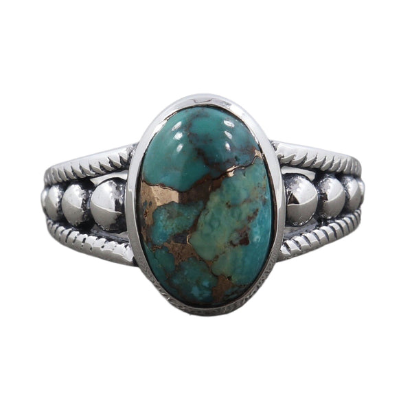 BLUE COPPER TURQUOISE RING