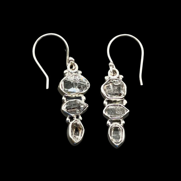 Herkimer Diamond Dangle Earrings