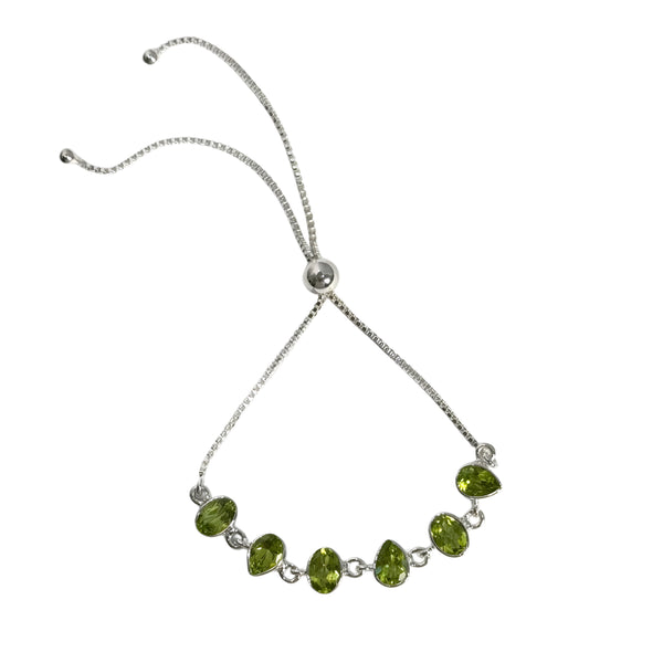 Peridot Bolo Bracelet