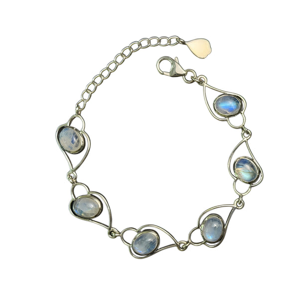 Rainbow Moonstone Bracelet