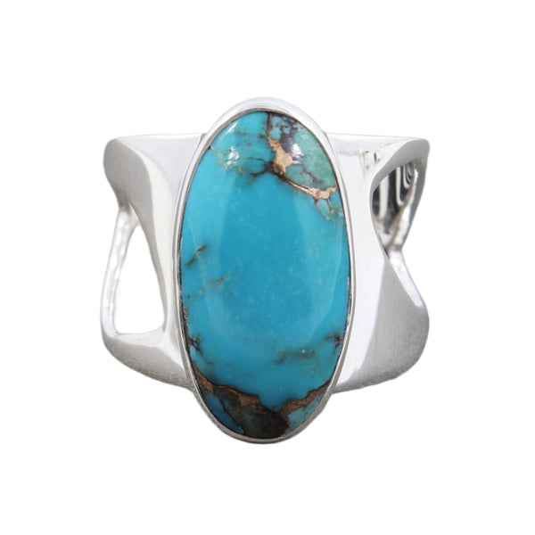 BLUE COPPER TURQUOISE RING