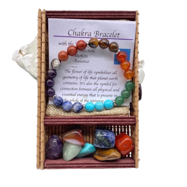 Chakra Gemstones Stretch Bracelet