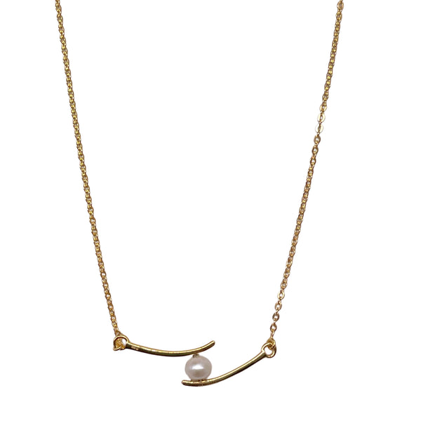 Gold Vermeil Freshwater Pearl Necklace