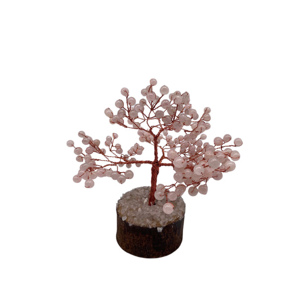 Rose Quartz Gemstone Tree