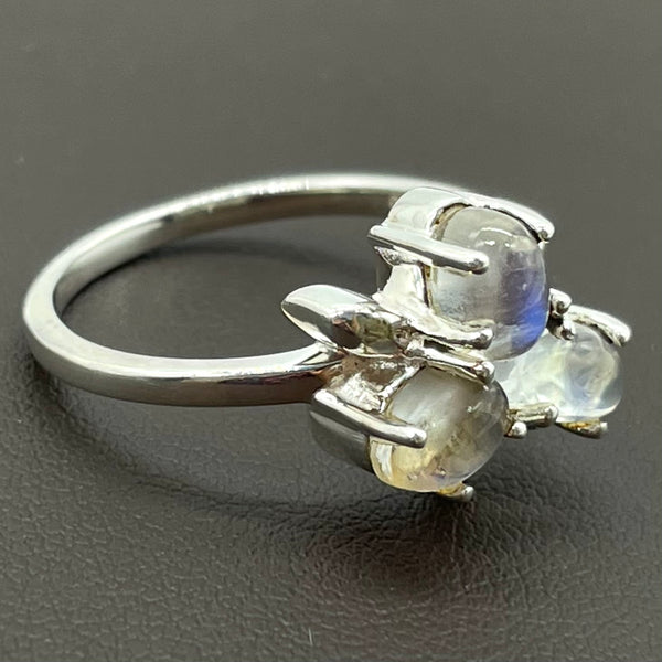 Rainbow Moonstone Ring