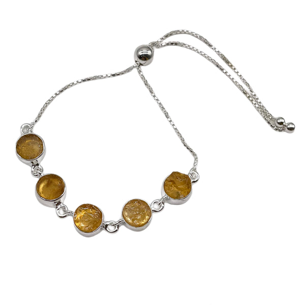 Citrine Rough Bolo Bracelet