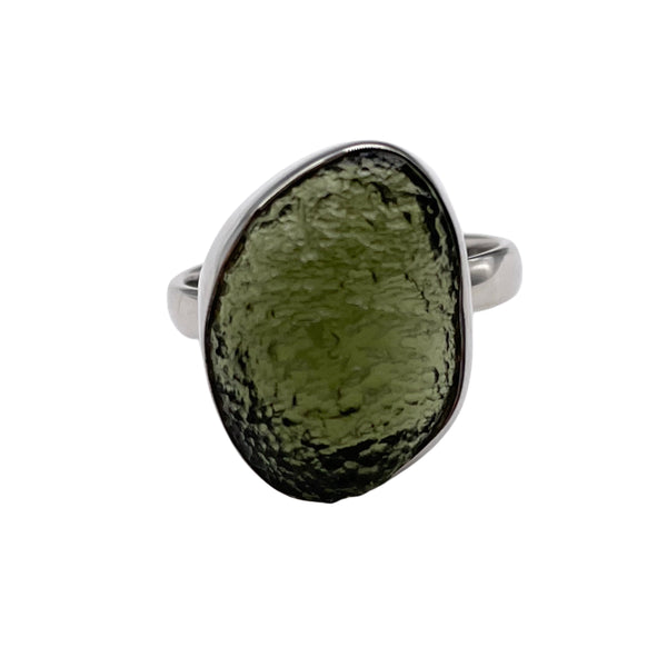 MOLDAVITE RING