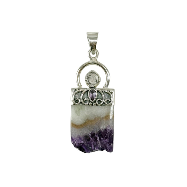 Amethyst Slice Pendant