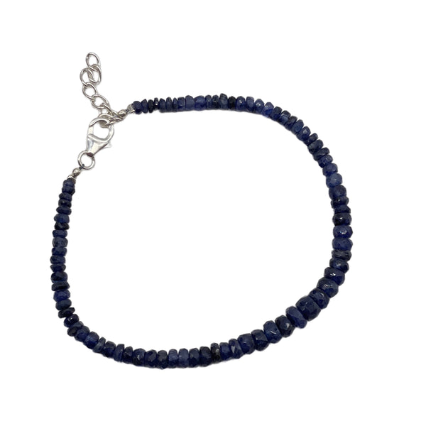 Blue Sapphire Beaded Bracelet