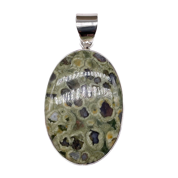 Rainforest jasper pendant