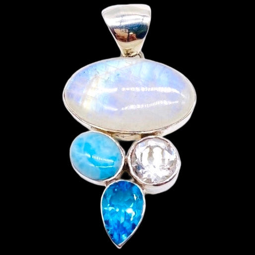 RAINBOW MOONSTONE PENDANT