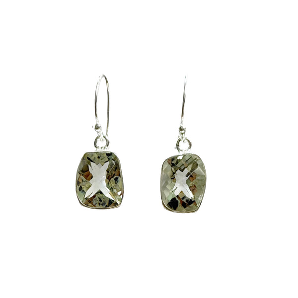 Green Amethyst Earrings