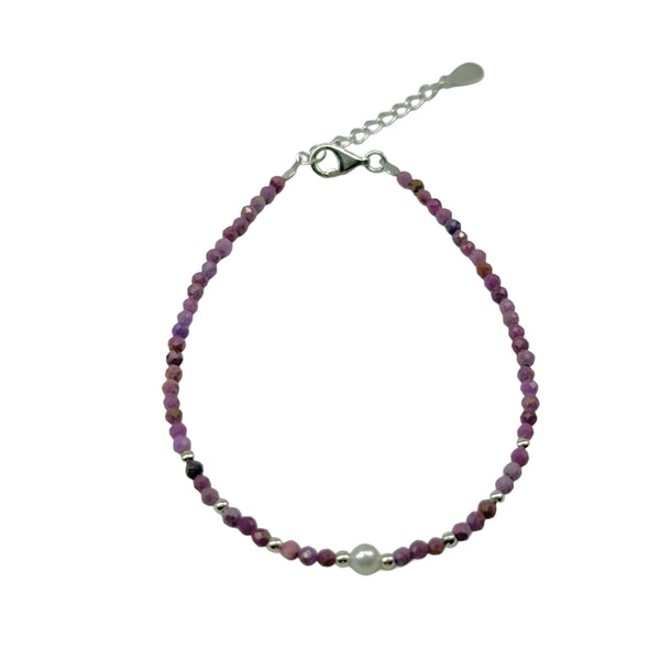 Phosphosiderite Beaded Bracelet
