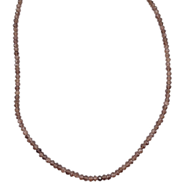 Smoky Quartz Beaded Necklace