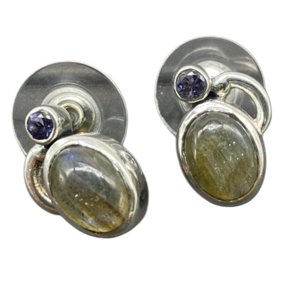 Labradorite Studs