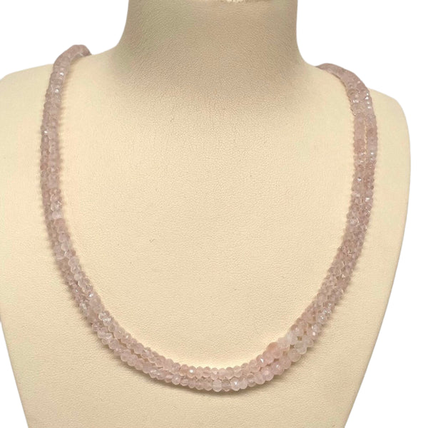 Rose Quartz beaded necklace