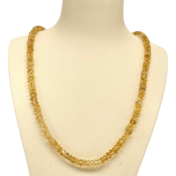 Citrine Beaded necklace