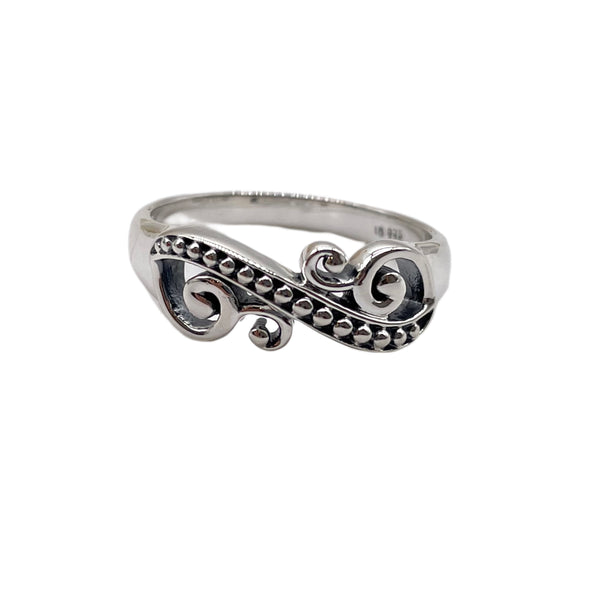 925 Silver Swirl Ring