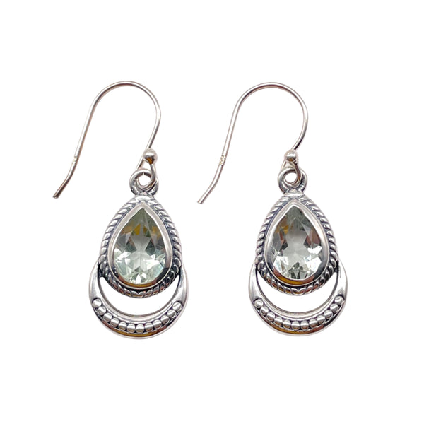 Green Amethyst Earrings