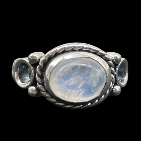 Rainbow Moonstone Ring