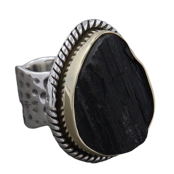 BLACK TOURMALINE RING