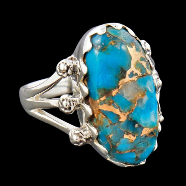 Blue Copper Turquoise Ring