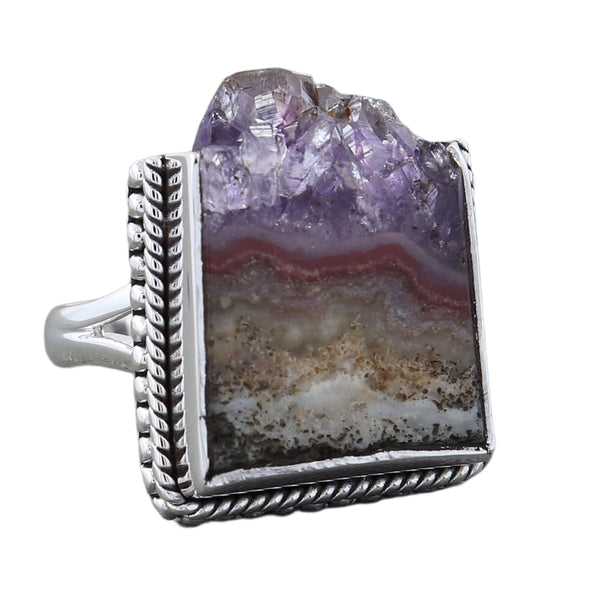 AMETHYST SLICE RING