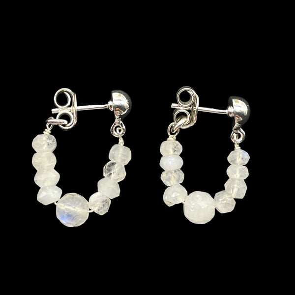Rainbow Moonstone Earrings