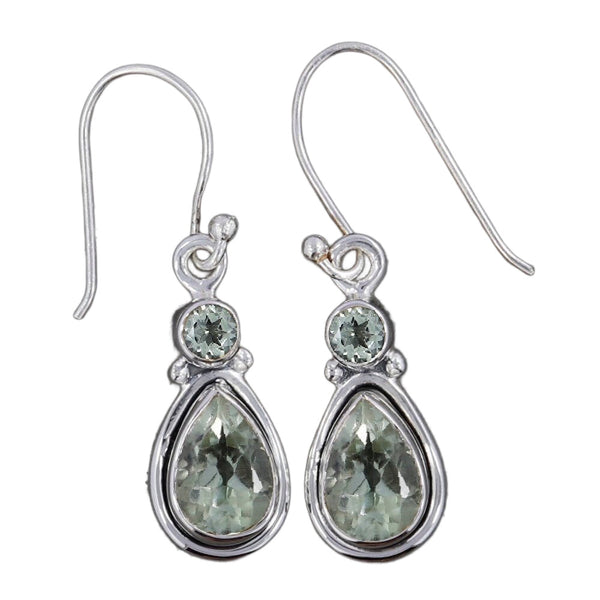 Green Amethyst Earrings