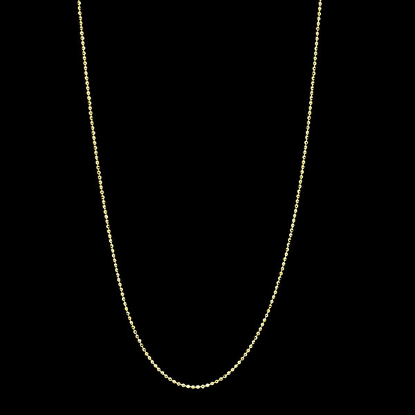 Ball Gold-plated chain -Diamond cut