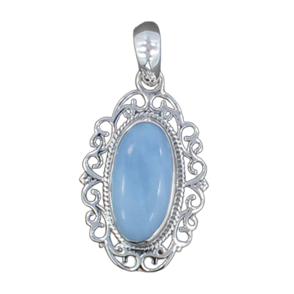 BLUE LACE AGATE PENDANT