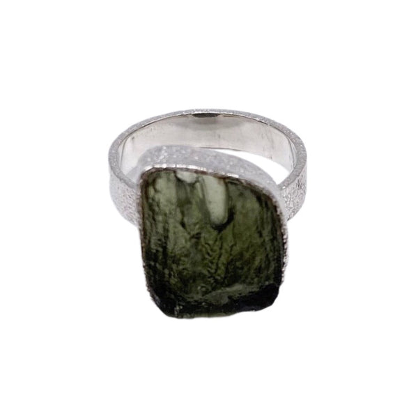 MOLDAVITE RING