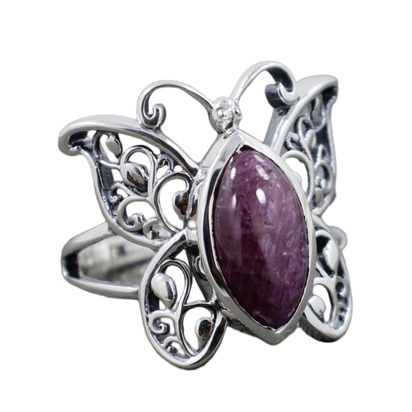 RUBY BUTTERFLY RING