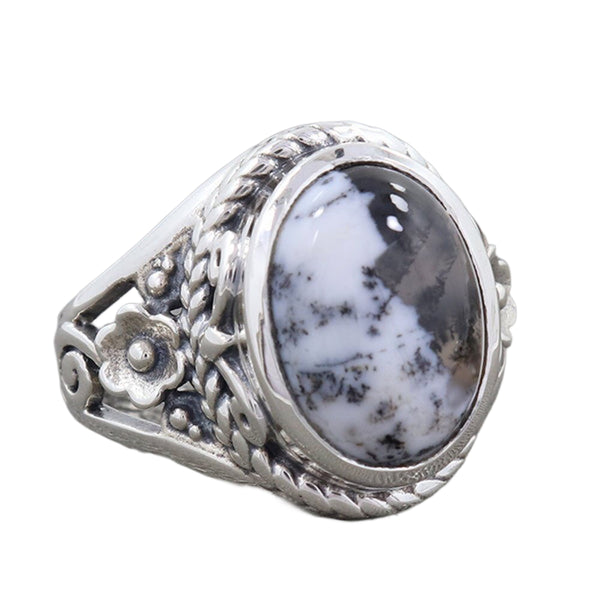 DENDRITIC OPAL RING