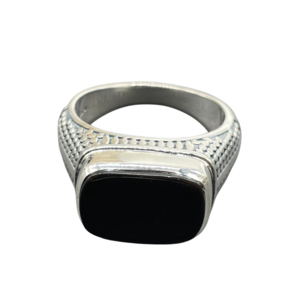 Men's Black Odsidian Ring