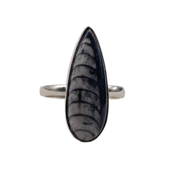 Orthoceras Fossil Ring