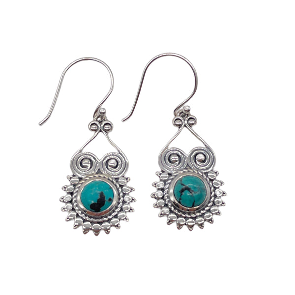 Tibetan Turquoise Earrings