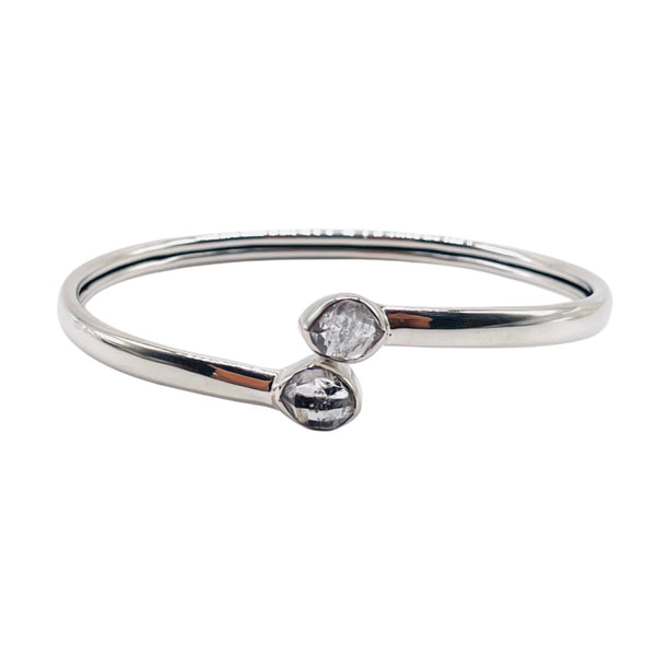 HERKIMER DIAMOND ADJUSTABLE BANGLE