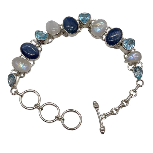 Blue Topaz, Kyanite Bracelet