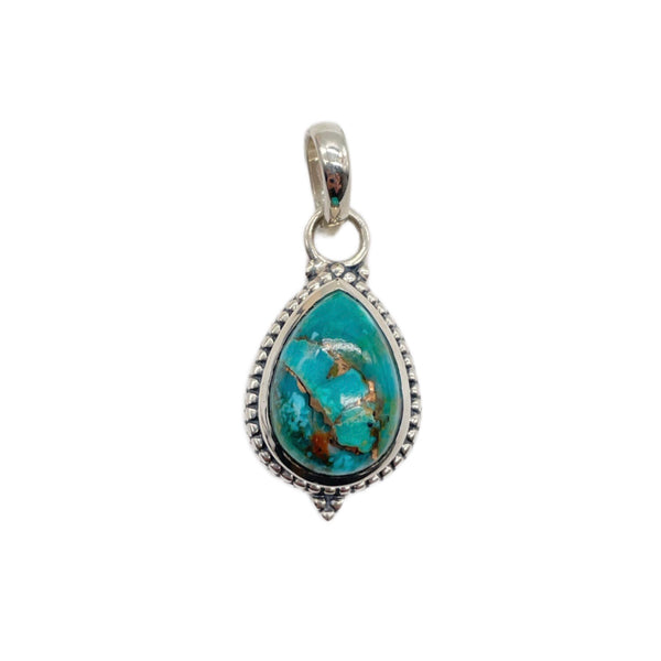 Blue Copper Turquoise Pendant