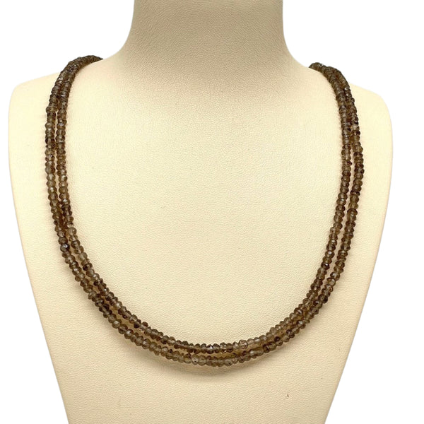 Smokey Quartz beaded necklace