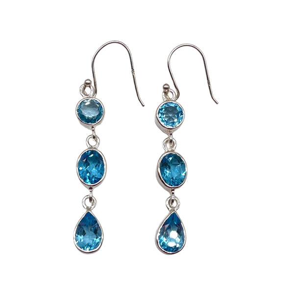 Blue Topaz Earrings