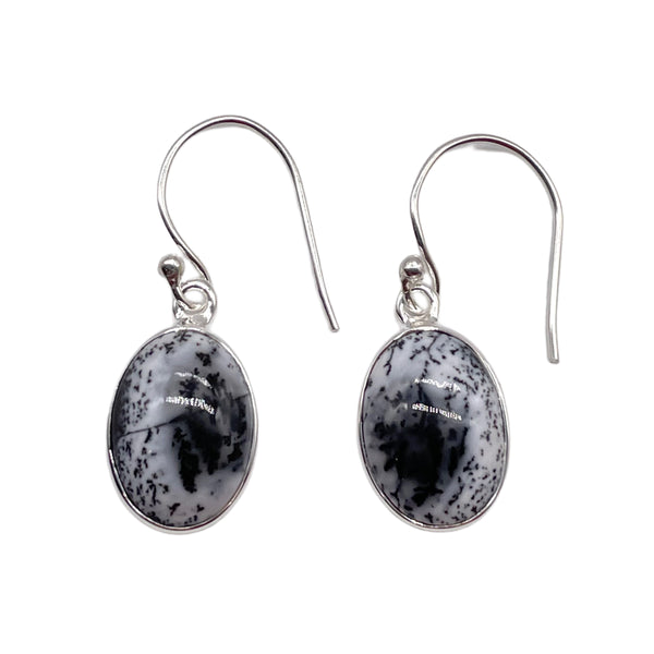 Dendritic Opal Dangle Earrings