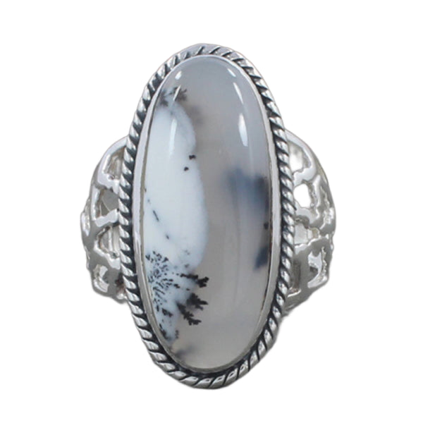 Dendritic Opal Ring