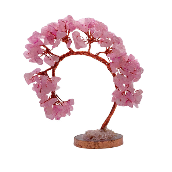 Rose Quartz Gemstone Tree