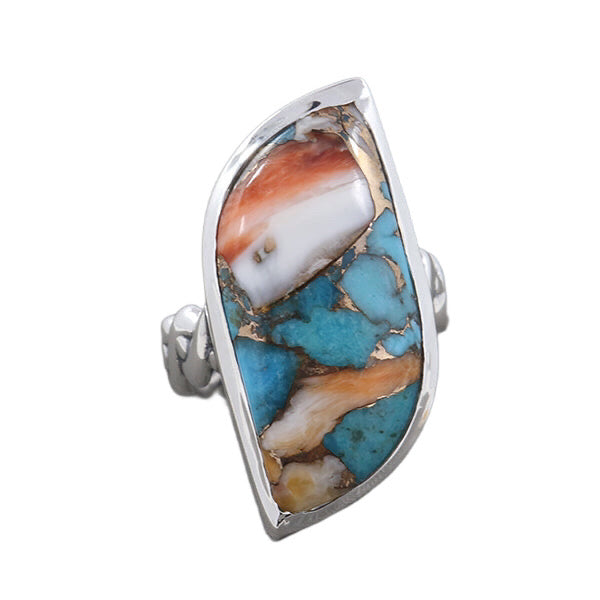 SPINY TURQUOISE OYSTER RING